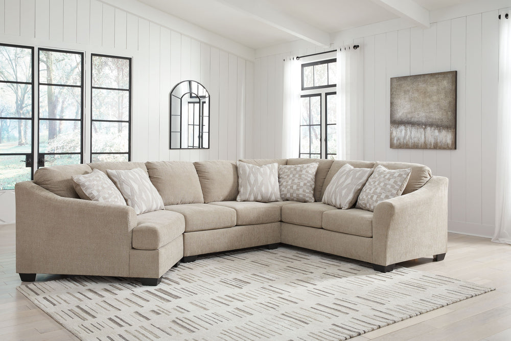 Whether youâ€™re the host with the most or searching for seating with space for the whole family, this sectional with cuddler gives everyone room to sprawl out in style. Its contemporary silhouette expertly blends an on-trend aesthetic and everyday comfor