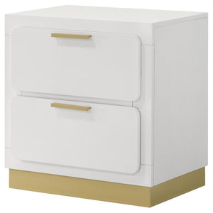 Caraway - 2-Drawer Nightstand - White