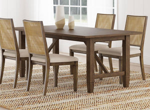 streamlined silhouette complete with a recessed apron and decorative diagonal braces that bring architectural appeal.