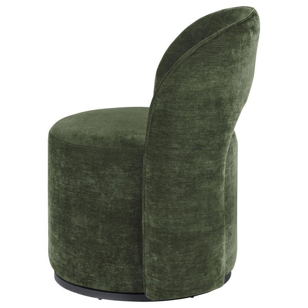 Harjo - Velvet Upholstered Swivel Accent Chair - Olive Green