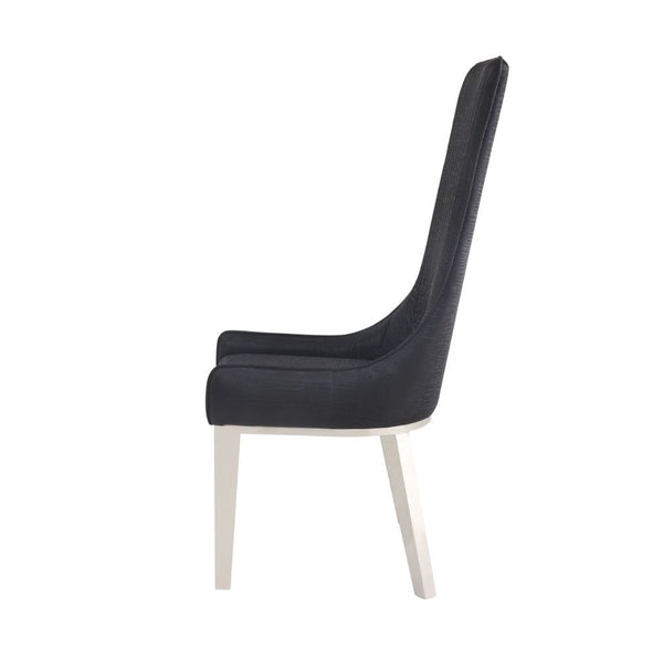 Gianna - Dining Chair (Set of 2) - Black PU & Stainless Steel
