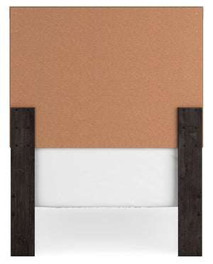 Belachime - Black - Twin Panel Bed