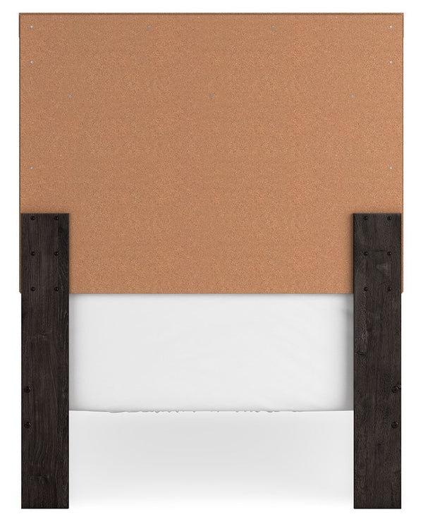 Belachime - Black - Twin Panel Bed