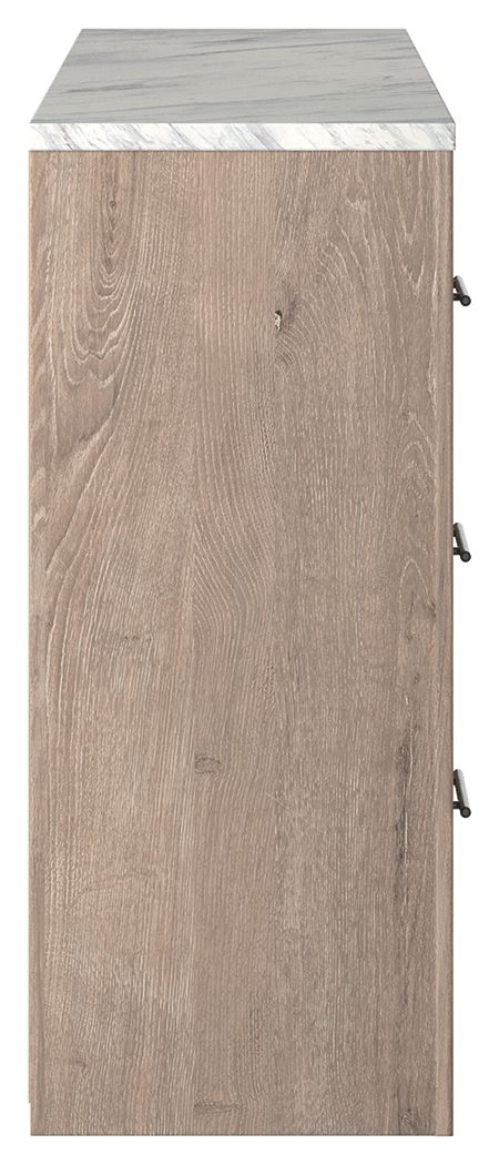 Senniberg - Light Brown - Six Drawer Dresser