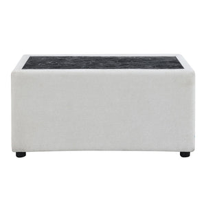  this sectional offers a chic and cozy atmo