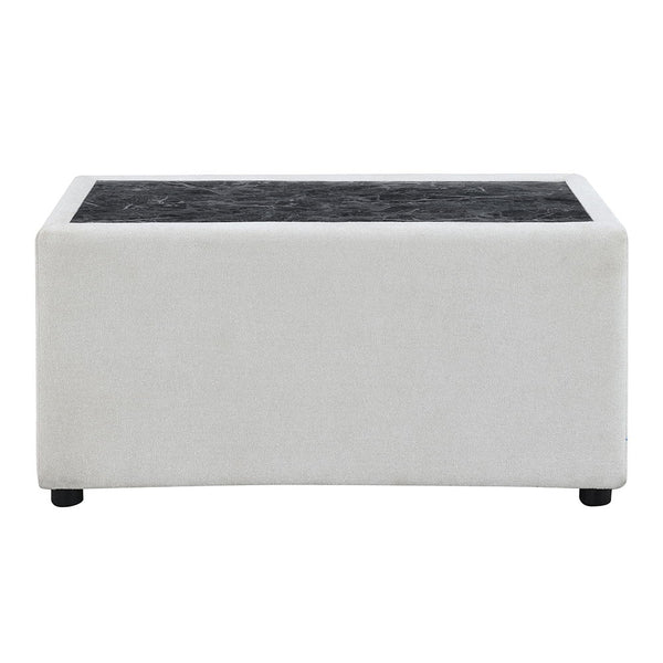  this sectional offers a chic and cozy atmo