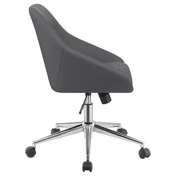 Jackman - Upholstered Adjustable Home Office Desk Chair - Gray