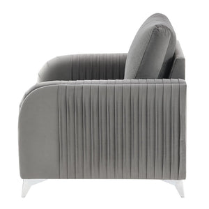 Wenona - Chair - Gray Velvet