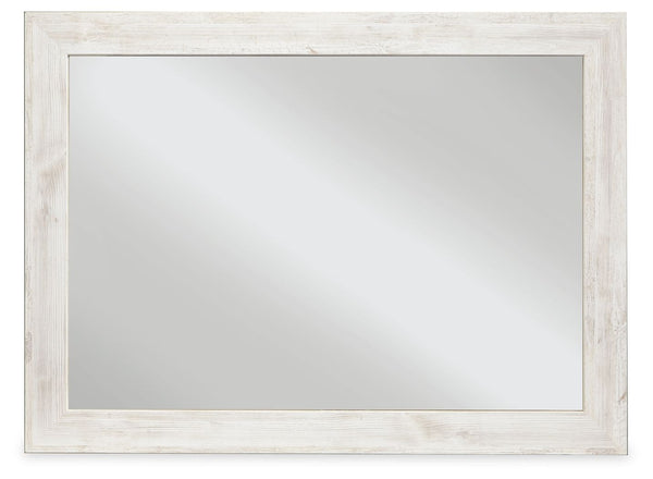  this whitewashed mirror invites you to go to town. Its distinctive weatherworn finish conveys an easy-breezy sensibility