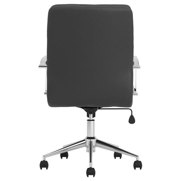 Ximena - Upholstered Adjustable Mid Back Office Chair - Black