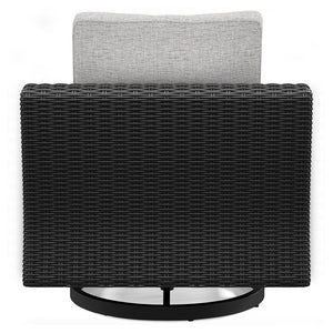 Beachcroft - Black / Light Gray - Swivel Lounge Chair