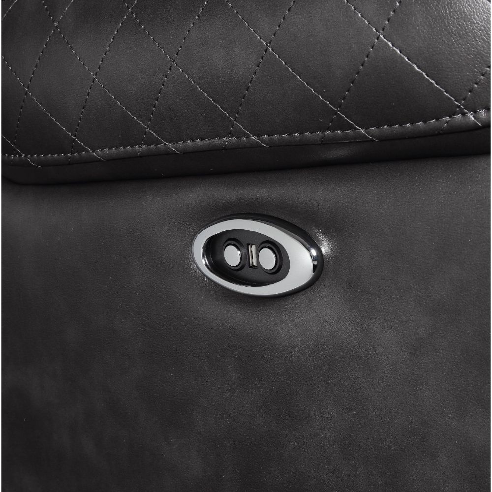 KD Back, POWER Motion Reclining Function Tight Back & Seat Cushion (1+1) Diamond Tufted, Nail-head Trim [RA] CONSTRUCTION: Pocket Coil Cushion, Sinuous Spring Seat, Inside Frame: Metal & Wood (Hemlock/Fir, Ply), Foam (D28) CUSHION: Tight () BACKREST: Tigh