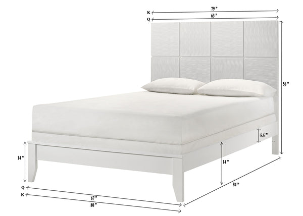  features geometric paneling that adds depth and