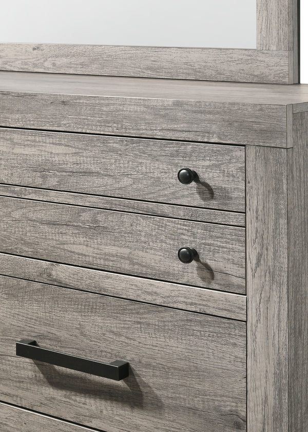 Tundra - Queen 5 Piece Bedroom Set - Gray