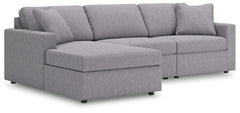 Looking cool and contemporary is great. But when it comes down to it, youâ€™re all about low-maintenance lounging. With the performance fabric on this sectional with chaise, cleaning spills is a breeze. Its customizable modular design caters to your ever-