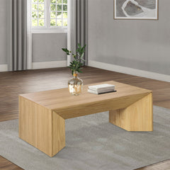 Embrace a fusion of modern simplicity and robust construction with the Harold collection. This contemporary set features thickened tabletops that exude strength and style. The inviting brown finish brings warmth, transforming your living space into a cozy