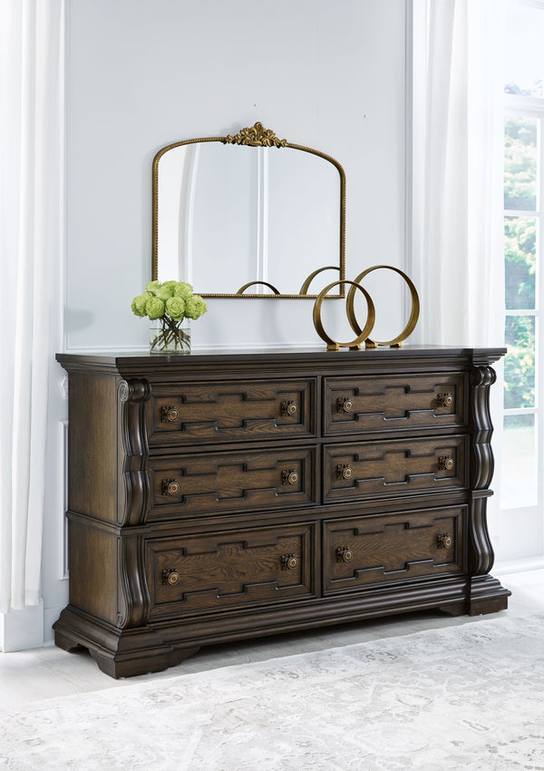  this dresser makes a bold statement. Spacious drawers store your clothes