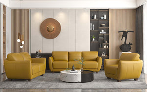 Valeria - Chair - Mustard Leather