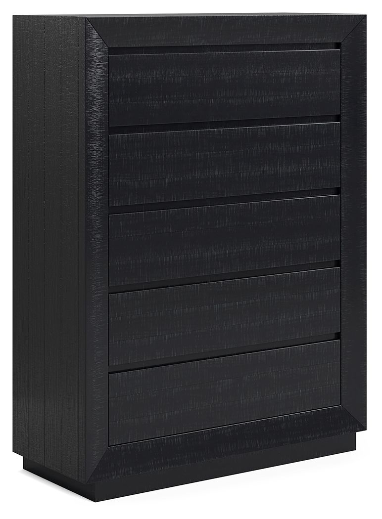 The heavily distressed surface of this chest of drawers reflects balance between farmhouse and contemporary style. With streamlined storage and a timeless design thatâ€™s equal parts cool and casual, it offers uncomplicated sophistication with a modern ed