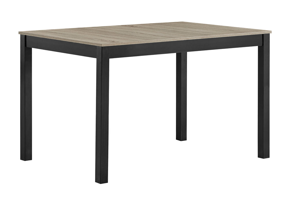 This dining group perfectly captures the essence of contemporary style and comfort, creating a welcoming and stylish ambiance in any dining space. The centerpiece is a sleek, rectangular table with a warm wood finish that effortlessly complements the soph