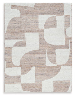 Elevate your living space with a minimalistic look. This area rug shows off an abstract pattern for a dramatic effect that fits your aesthetic. With a nod to modern art, its durability and beauty capture your curated lifestyle.<br/><br/><b>Product Feature