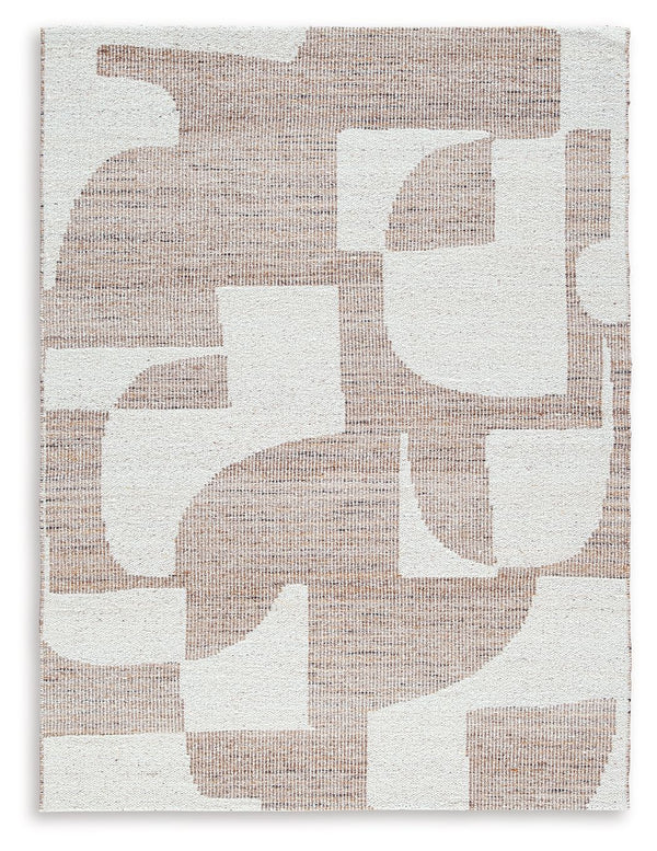 Elevate your living space with a minimalistic look. This area rug shows off an abstract pattern for a dramatic effect that fits your aesthetic. With a nod to modern art, its durability and beauty capture your curated lifestyle.<br/><br/><b>Product Feature