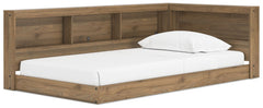 Is your bedroom in need of a refresh? And do you love mid-century modern design? Then this twin bookcase storage bed is calling your name. Simple lines and an industrial-chic vibe will seal the deal. Settle into its laid-back style, and plan to stay for a
