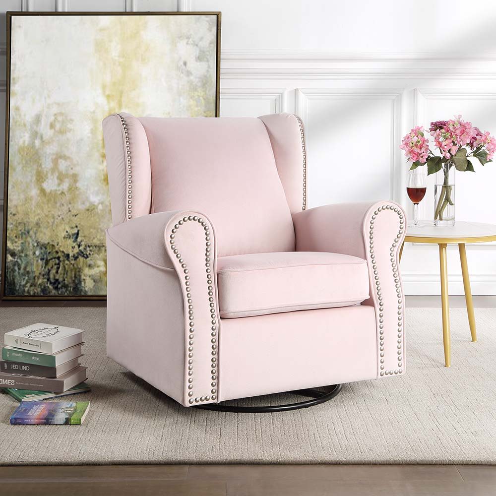Tamaki - Swivel Chair - Pink - 35-"