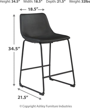Centiar - Black / Gray - 5 Pc. - Counter Table