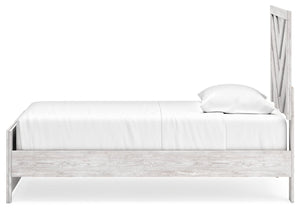 Cayboni - Whitewash - Twin Panel Bed