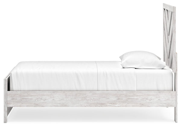Cayboni - Whitewash - Twin Panel Bed