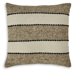 Teeming with texture, this pillow makes a fresh design statement. With stripes that delight and hues that create a warm and cozy feeling, it adds a touch of modern elegance to your home-'s decor.<br/><br/><b>Product Features</b><ul><li>Made with wool/cott