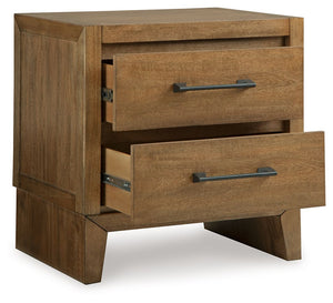  blending relaxed contemporary design with a trendy allure. The spacious drawers are accented with stylish metal drawer pulls
