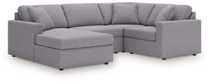 Looking cool and contemporary is great. But when it comes down to it, youâ€™re all about low-maintenance lounging. With the performance fabric on this sectional with chaise, cleaning spills is a breeze. And its customizable modular design caters to your e
