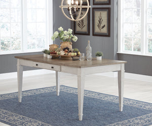 simply striking table doubles the charm with a brown tone top with plank effect