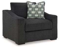 Your downtime should be super-cozyâ€”and super-chic. This oversized chair encourages stylish indulgence as you lounge. Plush, chunky upholstery adds a relaxed yet eclectic twist to the transitional look. With this exquisitely comfortable and fashion-forwa