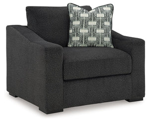Your downtime should be super-cozyâ€”and super-chic. This oversized chair encourages stylish indulgence as you lounge. Plush, chunky upholstery adds a relaxed yet eclectic twist to the transitional look. With this exquisitely comfortable and fashion-forwa
