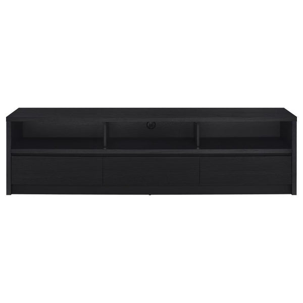 Rutland - 78## 3-Drawer TV Stand Media Console - Black