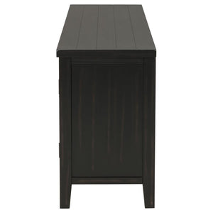Concord - 2-Door TV Stand Console - Distressed Java