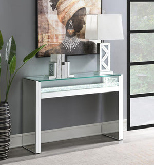  a floating tempered glass top