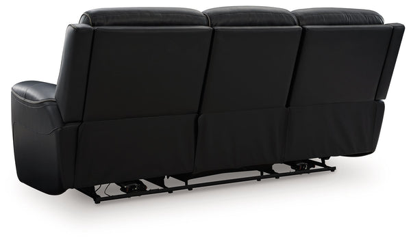 5Z-Comfort - Relaxation - Onyx - Power Recline Sofa With Adjustable Headrest