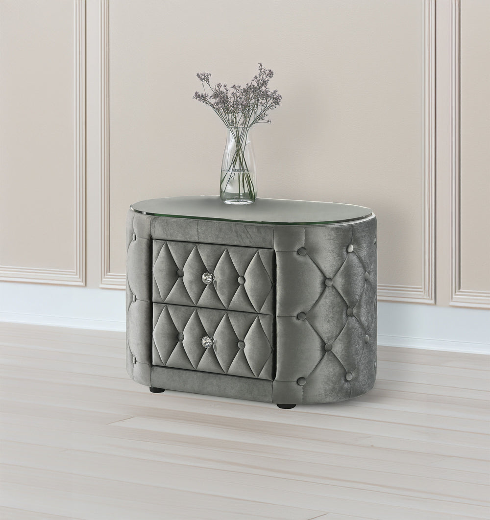 Discover the pinnacle of luxurious comfort and innovative design with our premium night stand, a true centerpiece to any modern bedroom sanctuary. Elegantly crafted with a plush, tufted upholstery, this night stand combines sophisticated style with unpara