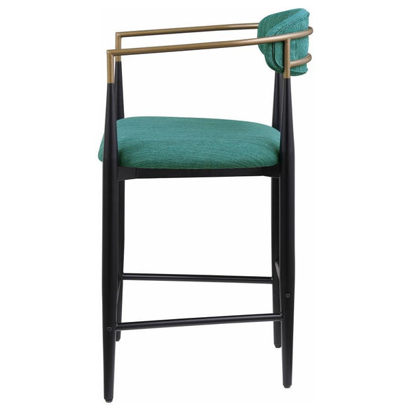 Tina - Fabric Upholstered Counter Chair (Set of 2) - Green
