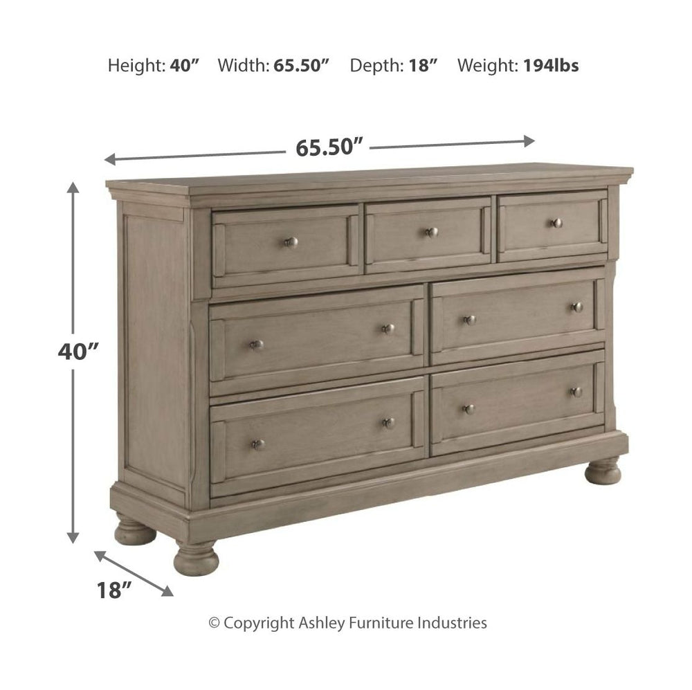 Made with select Birch veneers and hardwood solids. Burnished light gray finish. Drawers feature a silver-tone patina color knob and back plate. Dovetail drawer construction. Drawer interior with color finish. Ball bearing drawer glide. Felt drawer bottom