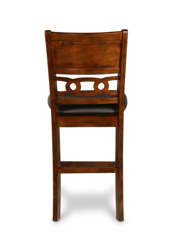 Gia - Counter Chairs (Set of 2) - Brown - Faux Leather