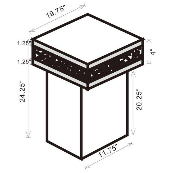  creating a sleek flair. Glittering acrylic crystals lin