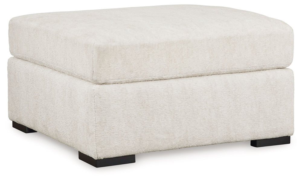 Reflect your uniquely versatile style personality with this oversized accent ottoman. Its plush upholstery creates an ultra-soft spot to stretch out. And when you-'re ready to refresh your aesthetic? The ottoman-'s transitional silhouette and neutral hue 