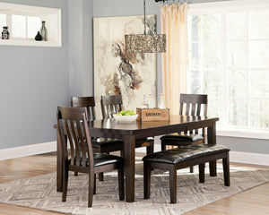 Haddigan - Dark Brown - 7 Pc. - Extension Table