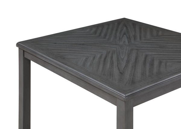 Gia - 5 Piece Square Counter Dining Set (Table & 4 Chairs) - Gray