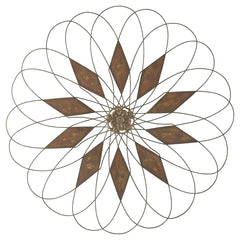 Add a twist of casually cool eleganceâ€”inside or outâ€”with this wall sculpture. Crafted with aged-tone metal thatâ€™s indoor and outdoor safe, it-'ll bring an artful touch wherever you see fit.<br/><br/><b>Product Features</b><ul><li>Made of metal</li><